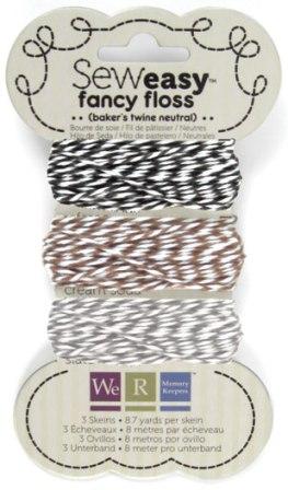 We R Memory Keepers Sew Easy Fancy Floss BAKERS TWINE - Neutrals (26 yards)