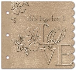 Prima Embossed Chipboard Book (811099)