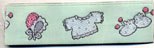 Green Baby Clothes Patterned Ribbon