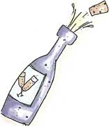 Whipper Snapper Stamps - Champagne Popping 
