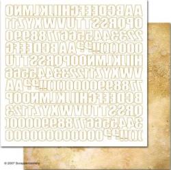 Scrapperdashery Papers - Alphabet Brown