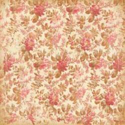 K&Co Ancestry Paper - Red Antiques Floral
