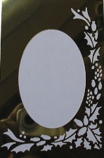 Brass Aperture Stencil -  Holly & Berries