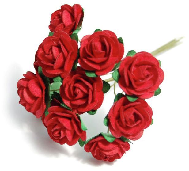 Flowers - Tea Rose 26mm - RED (B1895RE)