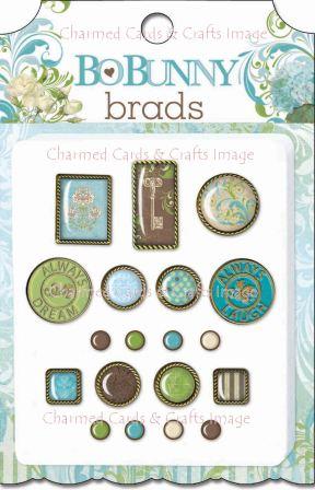Bo Bunny Welcome Home iCandy Epoxy Brads