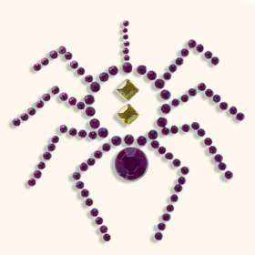 Basic Grey Bling It - Rhinestones Spider (violet)