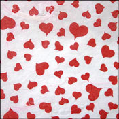 Pink Mulberry with Red Hearts   (3006)