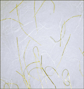Ivory Mulberry with Gold Strands 