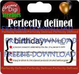 Perfectly Defined Free Digital Download - Birthday