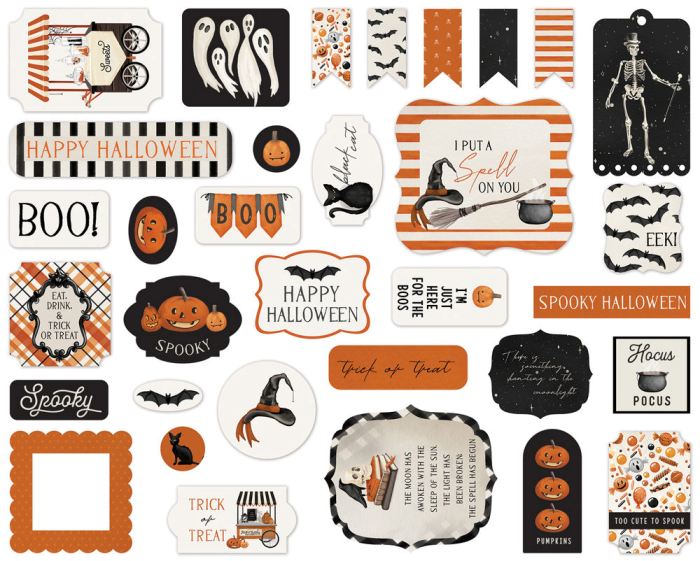 Carta Bella Halloween Market Cardstock Ephemera - Icons