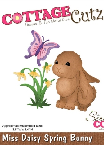 CottageCutz Die - Miss Daisy Spring Bunny (CC4x4-598)