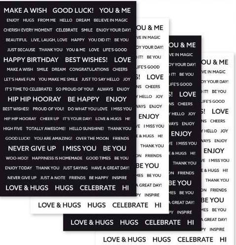 Creative Expressions Wordies Sentiment Sheets - EVERYDAY