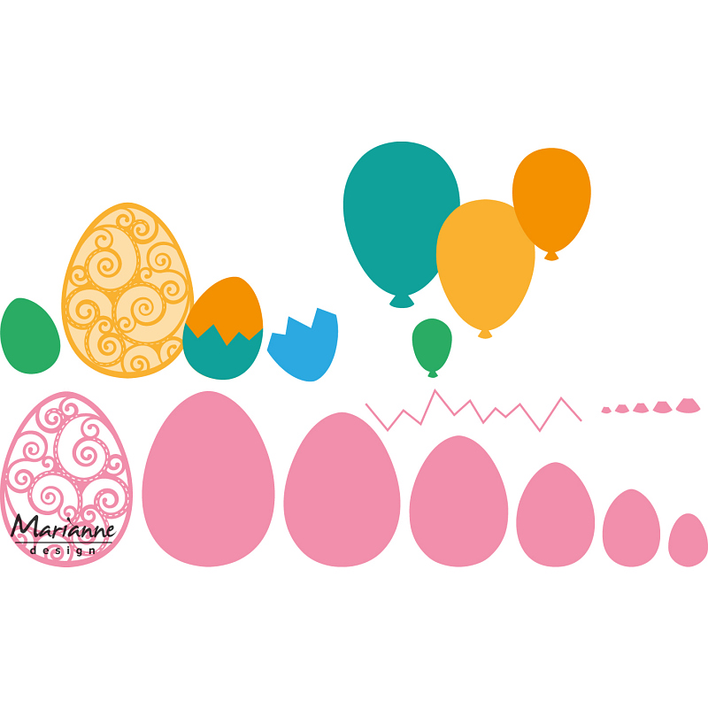 Marianne Design Collectable Dies - Easter Eggs (COL1425)