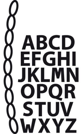  Marianne Design Craftable Dies - Mini Alphabet & Garland (CR1281)