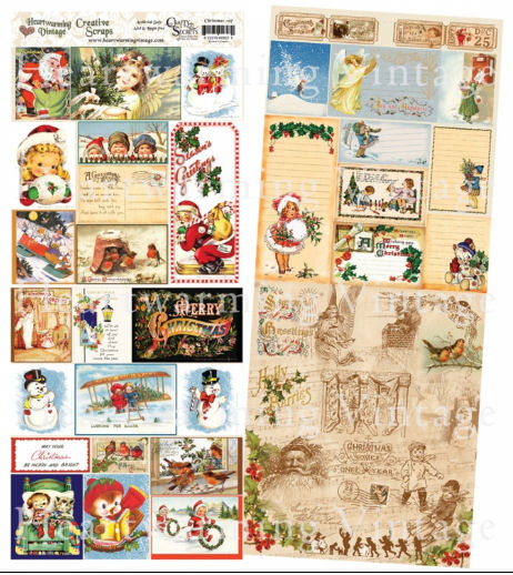 Crafty Secrets Creative Scraps - Merry Christmas  (Double-sided)