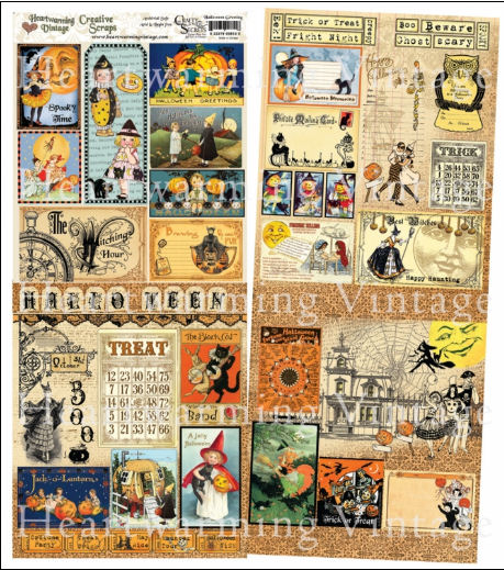 Crafty Secrets Creative Scraps - Halloween Greetings  (Double-sided)