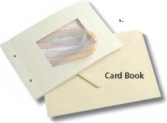 Woodware Card Book w/Envelope & Ribbons
