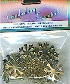 Metal Brads 19mm - Snowflake Gold