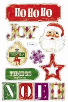 Dovecraft Chipboard - Vintage Xmas B