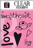Dovecraft Clear Stamps -I adore You (L)