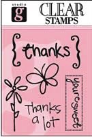 Dovecraft Clear Stamps - Thanks (P)