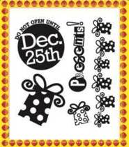 Dovecraft Clear Xmas Stamps - Dec 25th (Y)