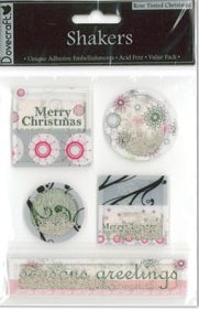 Dovecraft Rose Tinted Shaker Stickers