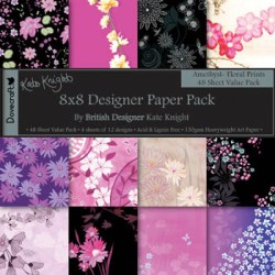 Dovecraft 8x8 Paper Pack - Amethyst Floral