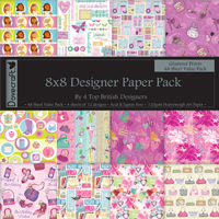 Dovecraft 8x8 Glamour Paper Pad 