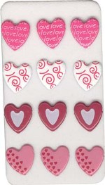 Shaped Designer Brads - Hearts