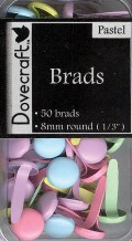 Dovecraft Brads - Medium Pastels