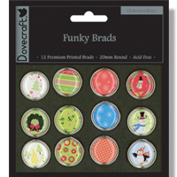 Dovecraft Flower Brads - Brights