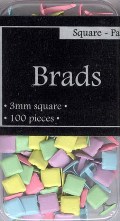 Dovecraft Brads - Square Pastels