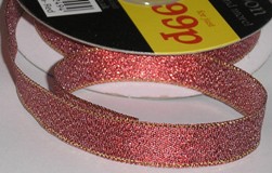 Dovecraft Value Metalic Ribbon - Red (6mm)