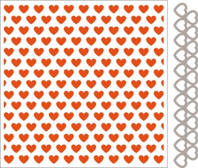 Marianne Design Folder Extra - Hearts (DF3413)