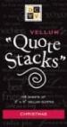 DCWV Black and White Vellum Quote Stacks