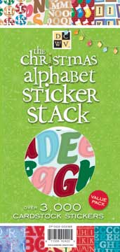 DCWV Christmas Alphabet Sticker Stack 