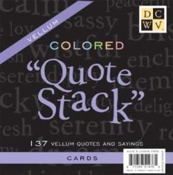 Vellum Quote Stacks - Cards