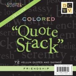 Vellum Quote Stacks - Friendship