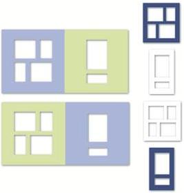 Open Windows -  Sky Blue/Spring Green Offset