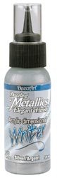 DecoArt  Dazzling Metallics Acrylic Paint Writers SILVER
