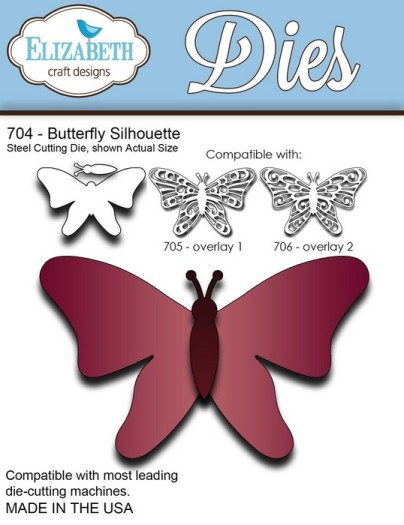 Elizabeth Craft Designs Dies - Butterfly Silhouette (704)