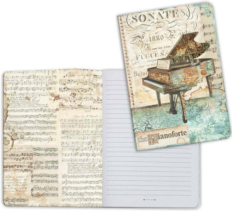 Stamperia A6 Notebooks - Music Piano (ENBA5012)