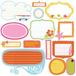 Fancy Pants  Beach Babe Die-Cuts - JOURNALLING