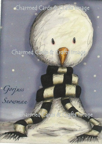 Gorjuss Rubber Stamps - Snowman with Scarf
