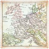 Advantus On Holiday - Die-Cut Paper Vintage Map