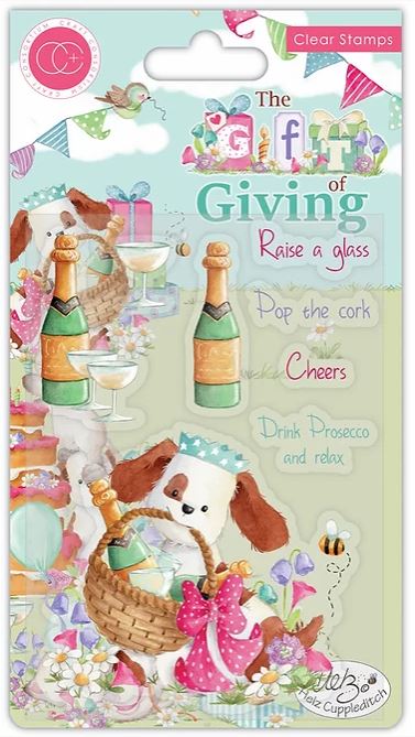 Craft Consortium  The Gift of Giving - Stamp Set - Pop The Cork