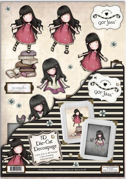 Gorjuss 3D Die-Cut Decoupage -  I love you Little Rabbit