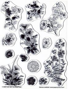 Hot Off The Press Acrylic Stamps - Botanicals