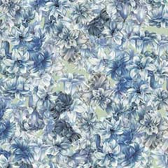 Hot Off The Press Papers - Vintage Blue Flowers 21036